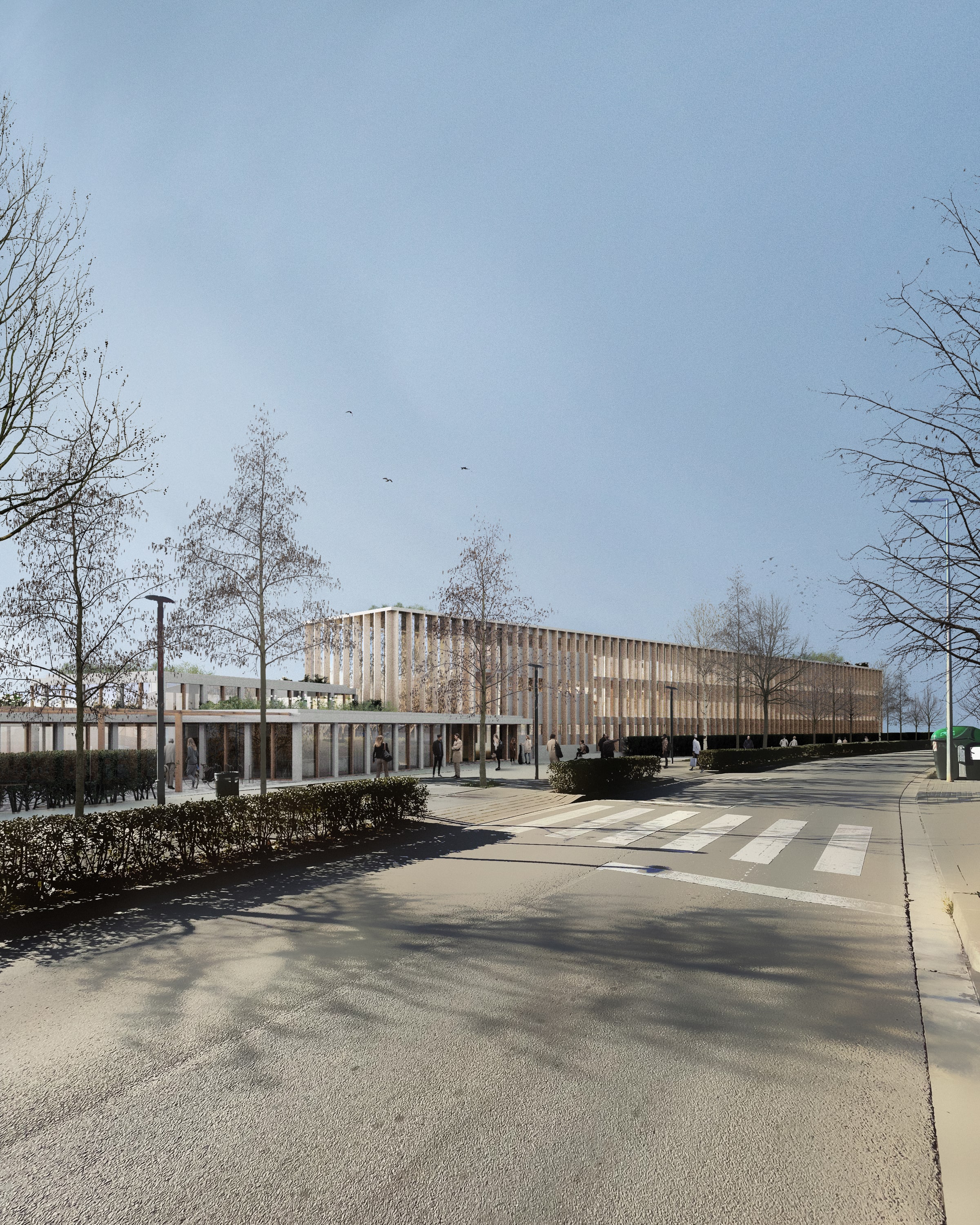 render and visualization new shool in Sabadell