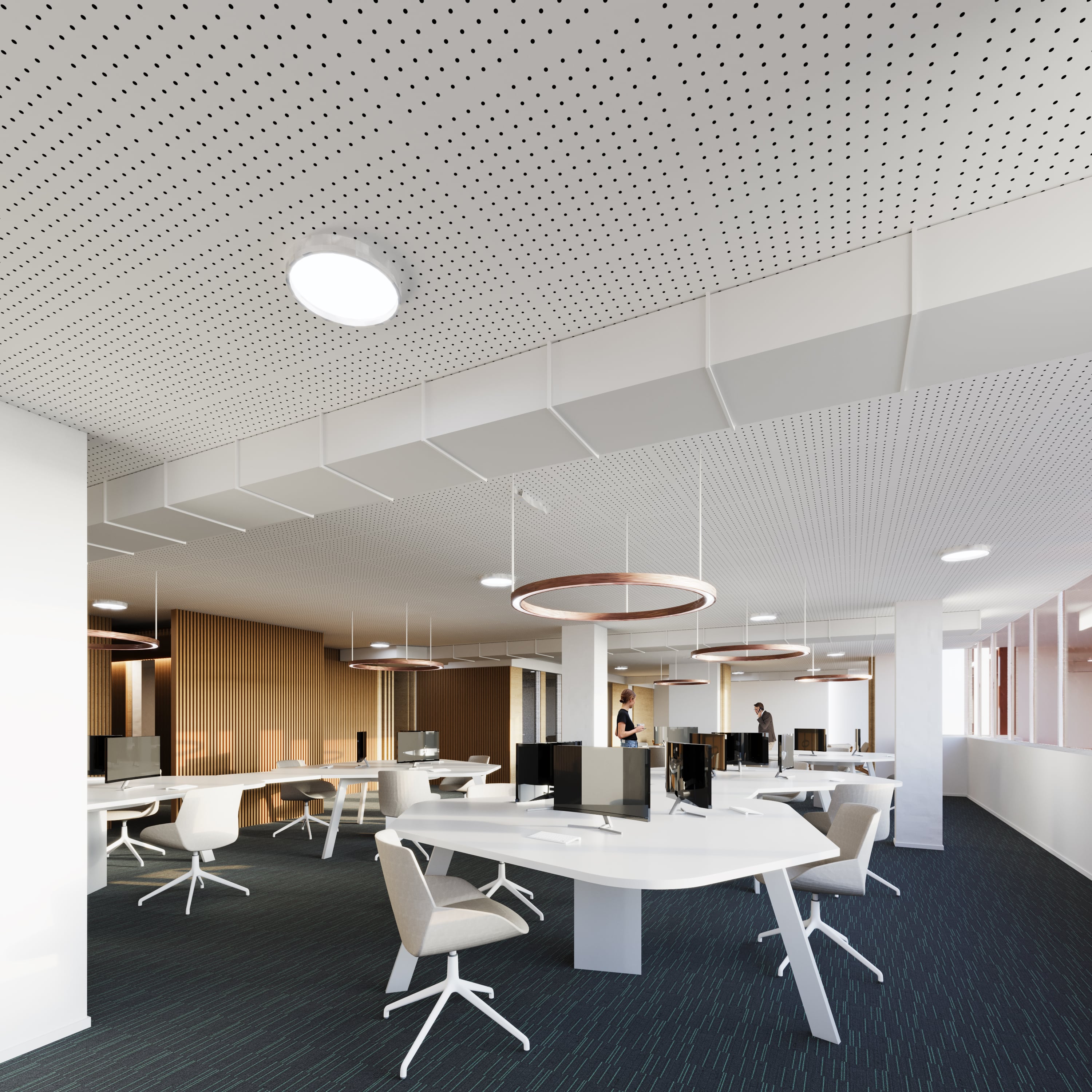 render and visualization new working space incasol office in barcelona