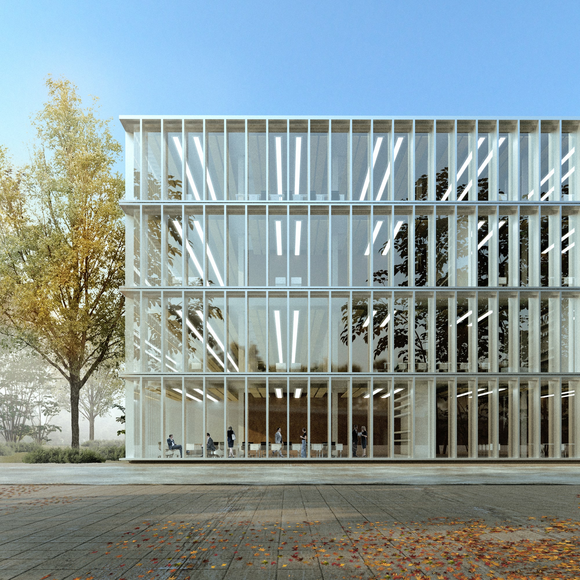 render and visualization new office in chur switzerland